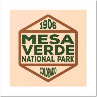 Mesa Verde National Park badge Posters and Art